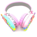 هدفون بلوتوثی بی سیم عروسکی طرح یونیکورن مدل | AH-806H - تصویر 4
