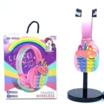 هدفون بلوتوثی بی سیم عروسکی طرح یونیکورن مدل | AH-806H