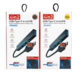 هاب 4 پورت | USB+Type-C to 4USB